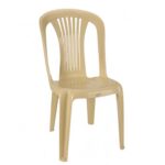 Καρέκλα Κήπου Πλαστική Ποσειδών (Μπεζ)