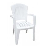 Πολυθρόνα Κήπου Πλαστική Αθηνά (Λευκό)