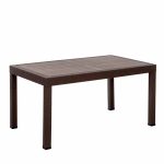 Τραπέζι Elit Rattan 90x150cm (Καφέ)