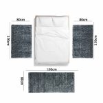 Σετ Κρεβατοκάμαρας Shaggy 3D (Γκρι)