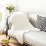 Χαλί Γούνα Shaggy Λευκό 60x90cm