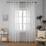 Κουρτίνα Γάζα με Κρίκους 6013 Λευκό (140x270cm)