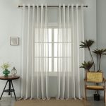 Κουρτίνα Λινή με Κρίκο 6023 Γκρεζ (270x290cm)