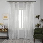 Κουρτίνα Γάζα με Τρέσα 6031 Λευκό Χρυσό (270x265cm)