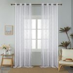 Κουρτίνα Γάζα με Κρίκους 6012 Λευκό (140x285cm)