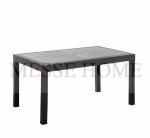 Τραπέζι Elit Rattan 90x150cm (Ανθρακί)