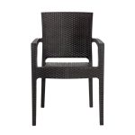 Πολυθρόνα Κήπου Zeus Rattan Καφέ