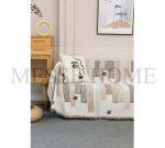 Ριχτάρι Chenille Με Κρόσια C9-4 Μπεζ-Καφέ (4 Διαστάσεις) - Image 2