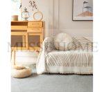 Ριχτάρι Chenille Με Κρόσια C3-1 Μπεζ (4 Διαστάσεις) - Image 2