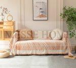 Ριχτάρι Chenille Με Κρόσια C3-3 Πορτοκαλί (4 Διαστάσεις)