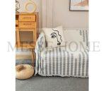 Ριχτάρι Chenille Με Κρόσια C4-11 Γκρι (3 Διαστάσεις) - Image 2