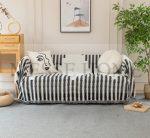 Ριχτάρι Chenille Με Κρόσια C4-12 Μαύρο (3 Διαστάσεις)