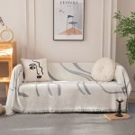 Ριχτάρι Chenille Με Κρόσια C8-11 Γκρι (4 Διαστάσεις)