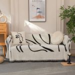 Ριχτάρι Chenille Με Κρόσια C8-12 Μαύρο (4 Διαστάσεις)