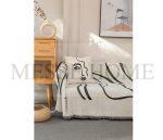 Ριχτάρι Chenille Με Κρόσια C8-12 Μαύρο (4 Διαστάσεις) - Image 3