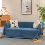 Ριχτάρι Chenille Με Κρόσια C10-20 Μπλε (4 Διαστάσεις)