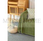 Ριχτάρι Chenille Με Κρόσια C10-5 Λαδί (4 Διαστάσεις) - Image 3