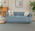 Ριχτάρι Chenille Με Κρόσια C10-16 Σιέλ (4 Διαστάσεις)