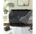 Ριχτάρι Chenille Με Κρόσια C100-18 Μαύρο (4 Διαστάσεις) - Image 2