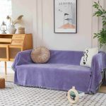 Ριχτάρι Chenille Με Κρόσια C100-6 Λιλά (4 Διαστάσεις)