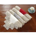 Ράνερ Βελούδινο Με Δαντέλα 40x180cm (4 Χρώματα)