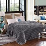 Κουβέρτα Super Soft 3D Ανθρακί (2 Διαστάσεις)