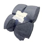 Κουβέρτα Sherpa Υπέρδιπλη (Ανθρακί)