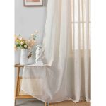 Κουρτίνα Λινή με Τρέσα Εκρού 6044 (2 Διαστάσεις)