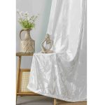 Κουρτίνα Σουέτ με Κρίκο Σπαστό Λευκό 6042 (200x290cm)