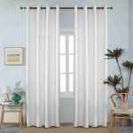 Κουρτίνα Σκίασης με Κρίκο Λευκό 6043 (140x270cm)