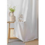 Κουρτίνα Βελούδινη με Κρίκο 6341 Εκρού (2 Διαστάσεις)