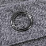 Κουρτίνα Παχύ Λινό με Κρίκο Γκρι 6046 (270x285cm)