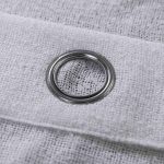 Κουρτίνα Παχύ Λινό με Κρίκο Λευκό 6046 (270x285cm)