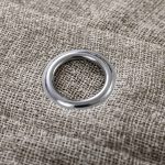 Κουρτίνα Παχύ Λινό με Κρίκο Μπεζ 6046 (270x285cm)