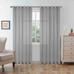 Κουρτίνα Δίχτυ με Κρίκο 6049 Γκρι (270x295cm)