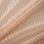 Κουρτίνα Δίχτυ με Τρέσα 6049 Σομόν (2 Διαστάσεις)