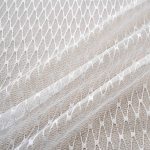 Κουρτίνα Δίχτυ με Τρέσα 6049 Λευκό (2 Διαστάσεις)