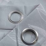 Κουρτίνα Ζακάρ Γκρι με Κρίκο 6039 (2 Διαστάσεις)