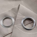 Κουρτίνα Ζακάρ Καπουτσίνο με Κρίκο 6039 (2 Διαστάσεις)