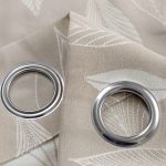 Κουρτίνα Ζακάρ Μπεζ με Κρίκο 6039 (2 Διαστάσεις)