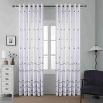 Κουρτίνα με Κρίκους 6014 Λευκό Γκρι (270x270cm)