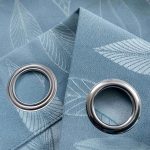 Κουρτίνα Ζακάρ Μπλε με Κρίκο 6039 (2 Διαστάσεις)