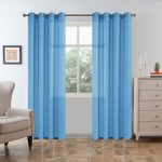 Κουρτίνα Τούλι με Κρίκο 6030 Γαλάζιο (2 Διαστάσεις)