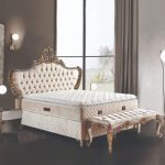 Κρεβάτι με Αποθηκευτικό Χώρο και Στρώμα Hunkar (Εκρού)