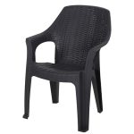 Πολυθρόνα Queen Rattan (Ανθρακί)