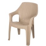 Πολυθρόνα Κήπου Queen Rattan 58×45×85cm (Καπουτσίνο)