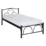 Κρεβάτι Μεταλλικό 293 Κύκλος Διπλός 90x190cm (Γκρι)