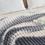 Κουβέρτα Super Soft Ριγέ Ανθρακί (Μονή & Υπέρδιπλη) - Image 3