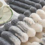 Κουβέρτα Super Soft Ριγέ Ανθρακί (Μονή & Υπέρδιπλη) - Image 2