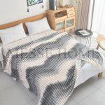 Κουβέρτα Super Soft Ριγέ Γκρι (Μονή & Υπέρδιπλη)